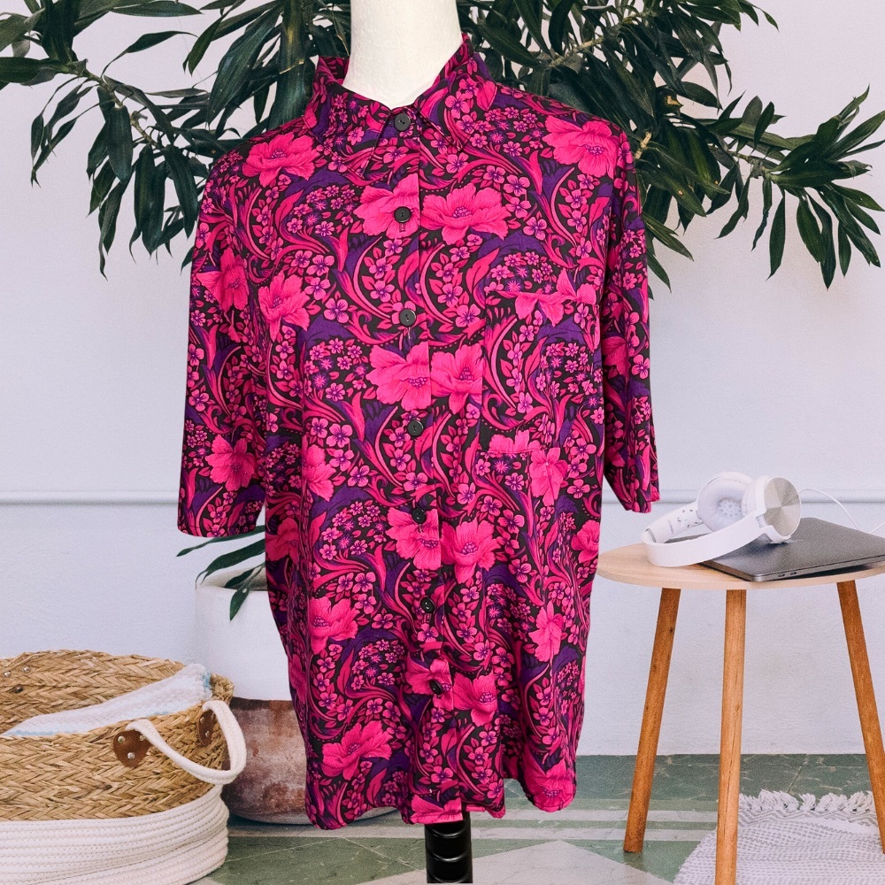 Vintage Floral Button Down